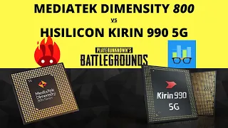 Mediatek Dimensity 800 vs Hisilicon Kirin 990 5G🔥Dimensity 800 vs Kirin 990 5G Antutu,Geekbench,Pubg