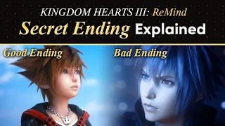 Kingdom Hearts 3 ReMind DLC SECRET ENDING EXPLAINED (TRUE AND BAD ENDINGS)