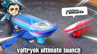 valtryek ultimate launch vs achilles z breaker special move in real life !