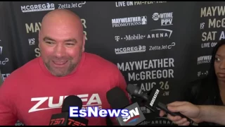 Dana White If Conor Lands On Floyd He Will Hurt Him And Finish him  EsNews Boxing
