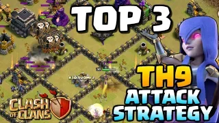 BEST TH9 ATTACK STRATEGY POST UPDATE | Top 3 Town Hall 9 Attacks | Clash of Clans