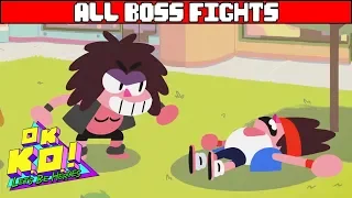 OK KO LET'S BE HEROES All Boss Fights and Ending