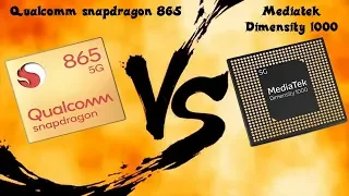 Qualcomm Snapdragon 865 vs Mediatek Dimensity 1000 Detailed Comarison.