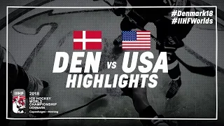 Game Highlights: Denmark vs United States May 5 2018 | #IIHFWorlds 2018