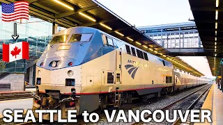 🇺🇸🇨🇦Only $80! Riding America's Cheap International Train | Amtrak Cascades (Seattle→Vancouver)