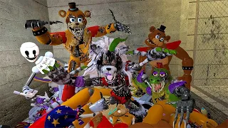 HYPER EXPLODE FNAF Security Breach GLAMROCK ANIMATRONICSS In Garry's Mod! Freddy's