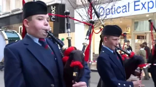 Bagpipes 2016 Santa Run Perth Perthshire Scotland