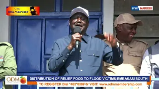 Raila ORDERS RUTO to CEASE Mukuru demolitions, tells him to DECLARE floods a NATIONAL DISASTER