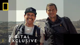 Danny Trejo Zip Wires Across A Canyon | Running Wild With Bear Grylls | National Geographic UK