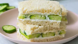 How to Make Classic Cucumber Sandwich | English Cucumber Sandwich Recipe