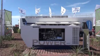 Cómo funciona un motor generador a gas. Scania en Expoagro.