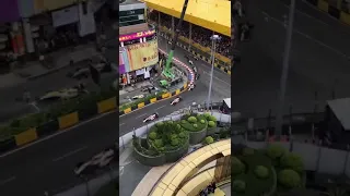 Huge crash f3 Macau 2018 r2 after safety car