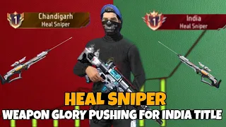 weapon glory title pushing | how to push weapon glory in heal sniper br