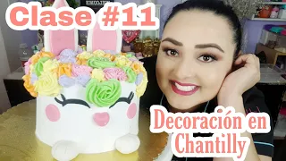 Decoración en Chantilly Facil 👨‍🍳Clase #11👩‍🍳 @cursodereposteriaenyoutube