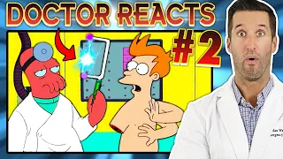 ER Doctor REACTS to Funniest Futurama Medical Scenes #2
