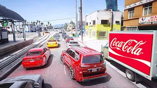 GTA 5 - Real Life Traffic/Real World Enhancment Mod! LA Revo 2.0 Pre Release Gameplay!