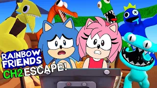 Sonic And Amy Play Rainbow Friends Chapter 2 Odd World Update + Secret Ending (Roblox)