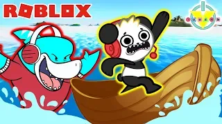 FLEE FROM THE ANGRY SHARK! GHOST SHARK ATTACK IN ROBLOX! Let's Play