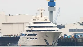 Sanktionen greifen: 600 Millionen Dollar Yacht in Hamburg beschlagnahmt