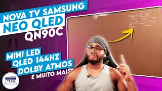 A MELHOR TV 4K DA SAMSUNG em 2023! Unboxing e Primeriras Impressões da NOVA SAMSUNG NEO QLED QN90C!