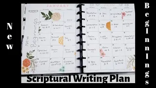 Scriptural Writing Plan for January|Faith Planner|Happy Planner