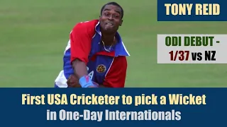TONY REID | ODI DEBUT - 1/37 @ The Oval | USA vs NEW ZEALAND | 2nd Match | ICC Champions Trophy 2004