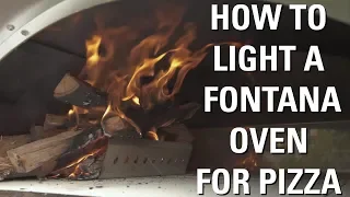 How to Light a Fontana Wood-Fired Oven for Cooking Pizza - Fontana Forni USA