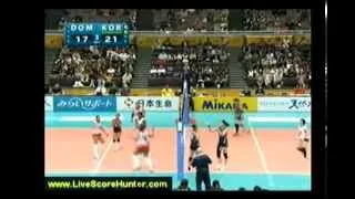 2010 Women's World Championship - First Round - Pool D - KOR x dom