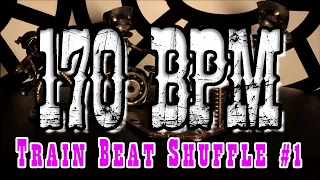 170 BPM - Train beat shuffle #1 - 4/4 Drum Beat - Drum Track