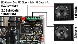 How to Use IOT Car 3116 Amplifier 3 Configuration Mode | 200W×2 Sub  | 200W×2 Stereo | 50W+50W+100W