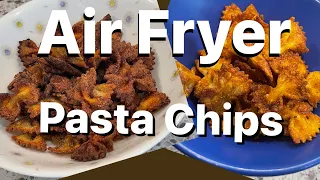 Air Fryer Pasta Chips Viral Trend #shorts