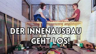 Wandverkleidung & ausziehbares Bett | Expeditionsmobil Ausbau