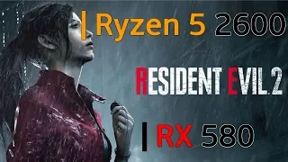 Resident Evil 2| Ryzen 5 - 2600 | rx 580 live action benchmark Ultra settings