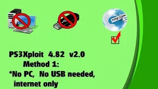 PS3Xploit 4.82 v2.0 "how to" tutorial method 1: PS3 with internet, no usb, no pc needed