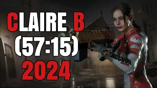 Resident Evil 2 Claire B Speedrun (57:15) PS5