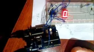 74HC595N testing with NEECDuino and 7 Segment LED