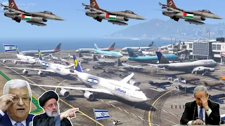 Israeli International Airport of Jerusalem was Badly Destroyed by Irani Fighter Jets - GTA⁵