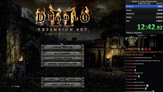 Diablo 2 Any% Sorc [old WR] Speedrun 1:10:56