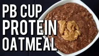 Quick Bodybuilding Peanut Butter Cup Oatmeal (High-Protein Bulking Breakfast)