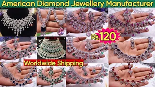 Latest Exclusive Designer American Diamond Bridal Jewellery Collection 2024 | Trending AD Jewellery