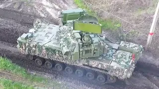 Combat work of the calculation of the Tor-M2U air defense system in Ukraine