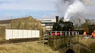 USTAC  S160 Big Jim departing Keighley during the spring steam gala in march