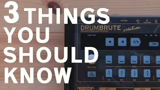 What Nobody Says about the DrumBrute // 3 Drumbrute Tips
