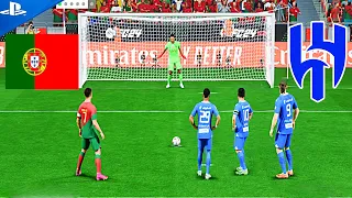 Ronaldo VS Messi,Haaland,Neymar | Portugal VS Alhilal Penalty Shootout | FIFA 24 PS5 4k