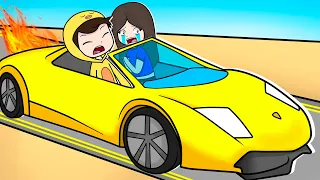 VIAJAMOS en DUSTY TRIP pero EN UN LAMBORGHINI en ROBLOX