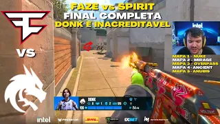 FAZE vs SPIRIT - GRANDE FINAL (Todos os Mapas - MD5) Playoffs IEM Katowice 2024