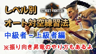 【スト6】レベル別　オート対空練習法　後編　「中級者～上級者」