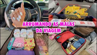 ÚLTIMOS PREPARATIVOS DA VIAGEM 😍 FIZ MINHA UNHA 💅🏼 COMPRAS NO MERCADO 🤑 ARRUMANDO AS MALAS 🤗