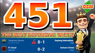 OSM TACTICS - 451 - The best defensive tactic 2023 - Tactic Against Better Teams