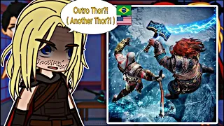 Avengers React to Kratos vs Thor || God of War || Gacha React